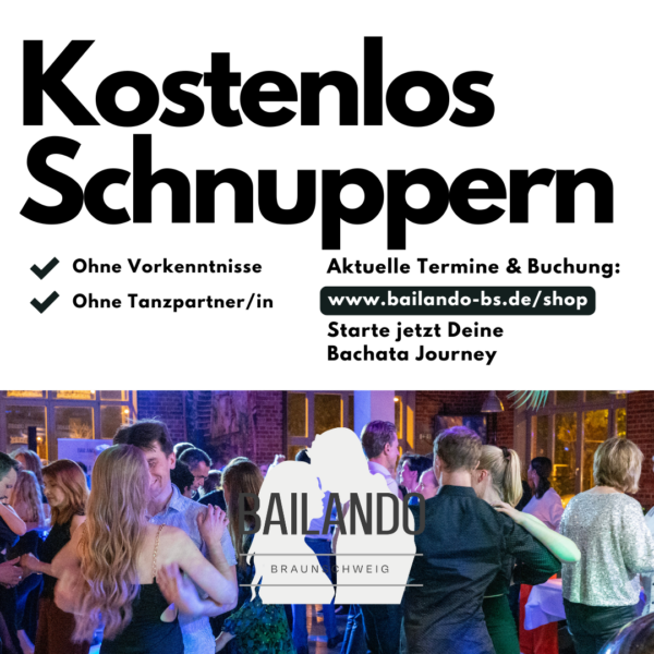 Kostenlos Schnuppern Freitag 23.05.2025, 18:00 Uhr Leader/Follower