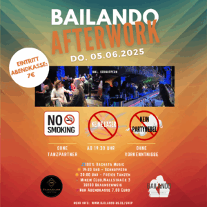 Bailando Afterwork 05.06. inkl. Schnuppern (30 Min) – OHNE ANMELDUNG