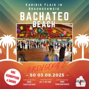 Bachateo Beach – So. 03.08.2025 inkl. Schnuppern  – OHNE ANMELDUNG
