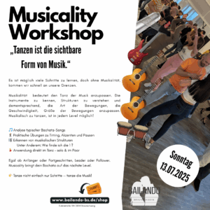 Musicality Workshop – So. 13.07.2025 – 3h – Leader