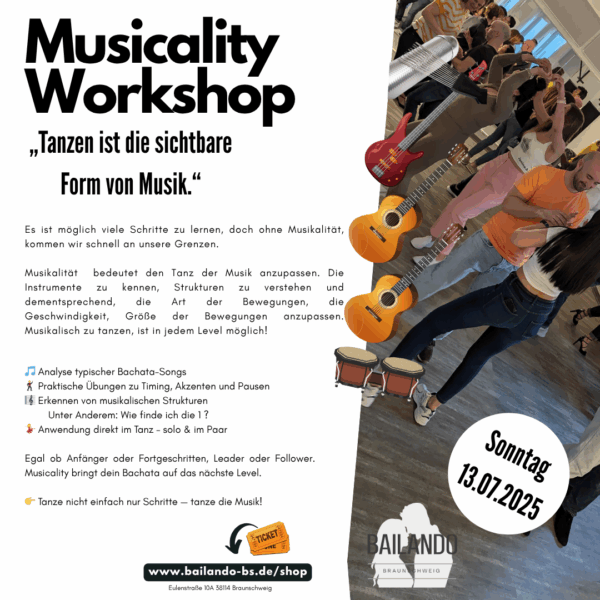 Musicality Workshop - So. 13.07.2025 - 3h- Follower