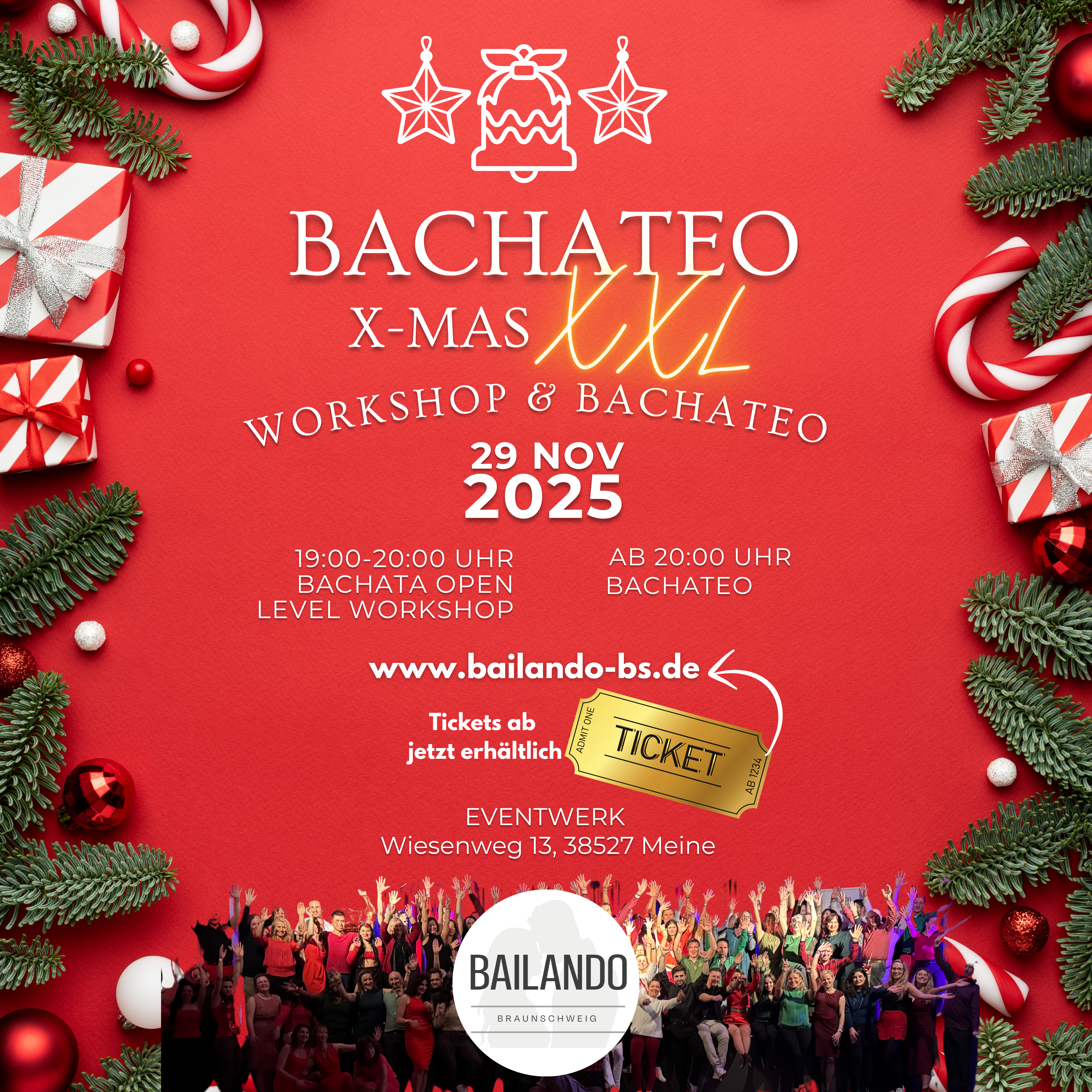 Bachateo XXL – X-Mas –  29.11.2025
