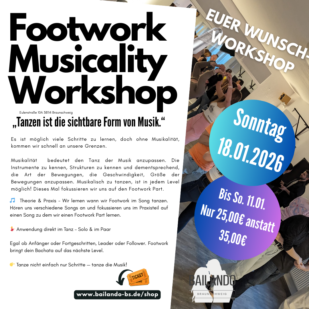 Musicality Footwork Workshop - So. 18.01.2026